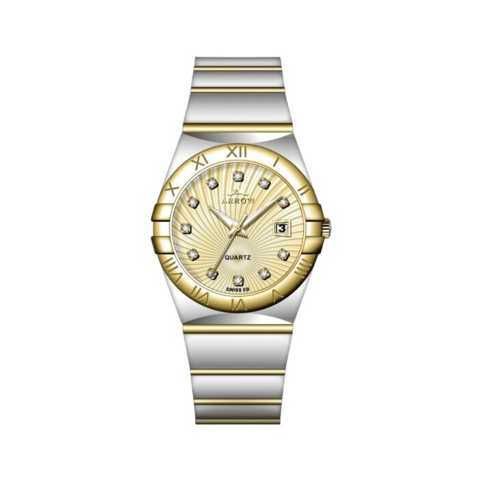 Arrow (5908) – Luxury Men's Analog Display With Date | Stainless Steel Strap | With Color Variations - Image 2