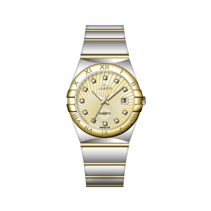 Arrow (5908) – Luxury Men's Analog Display With Date | Stainless Steel Strap | With Color Variations - Image 2