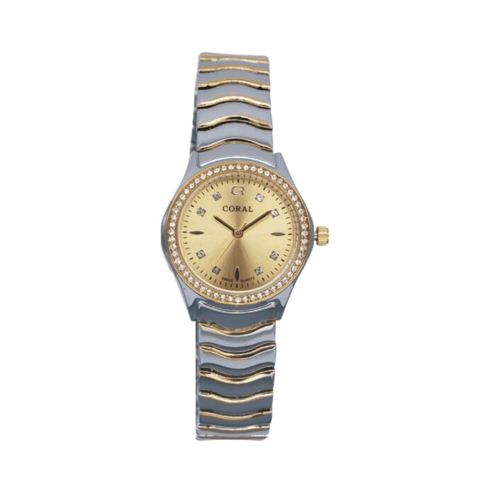 Coral (606) – Premium Quality Swiss Quartz Fancy Watch For Women | Stainless Steel Strap | With Color Variations - Image 2