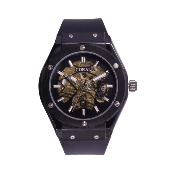 Coral (965-7) – Premium Quality Swiss Quartz Automatic Watch For Men | Silicone Rubber Strap | With Color Variations - Image 4