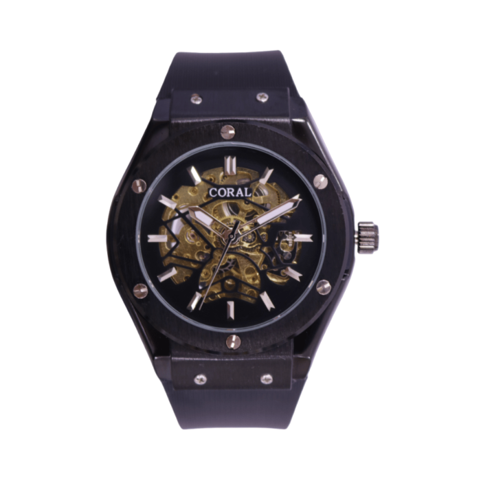 Coral (965-7) – Premium Quality Swiss Quartz Automatic Watch For Men | Silicone Rubber Strap | With Color Variations - Image 4