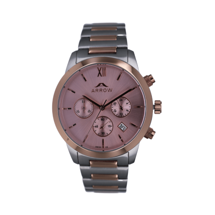 Arrow (5915) – Luxury Swiss Quartz Analog Watch For Men With Date Function | Stainless Steel Strap | With Color Variations - Image 2