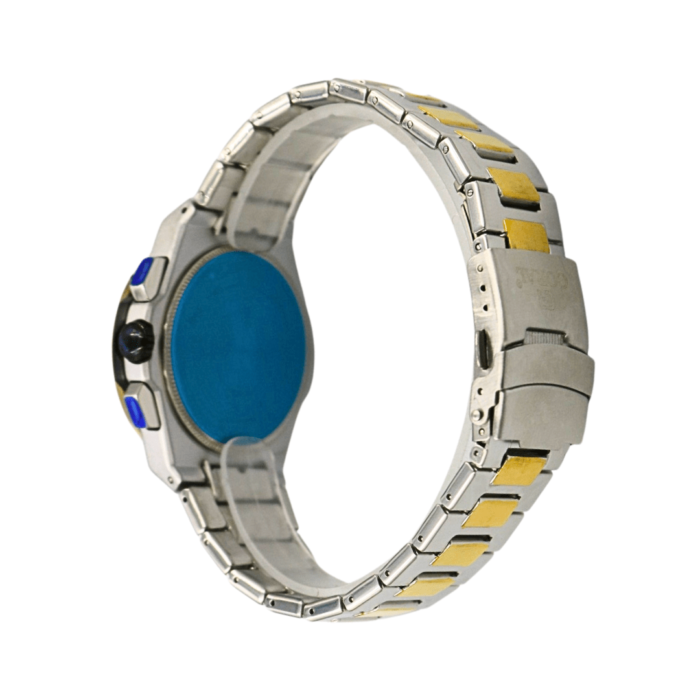 Coral (9118) – Premium Chronograph Fashion Watch For Men With Date Function | Stainless Steel Strap | 3 ATM Water Resistant | Colour Gold-Silver - Image 2