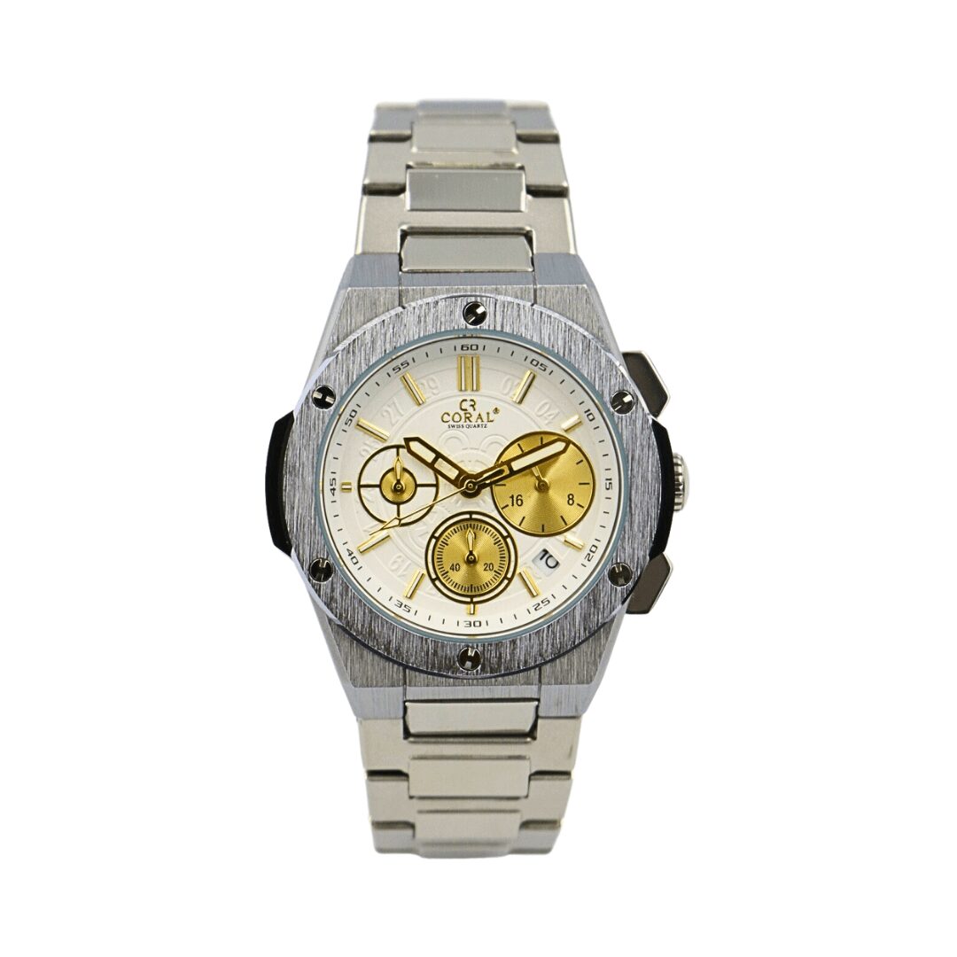 Coral Fashion Men's Watch Silver Coral Fashion Men's Watch Silver
