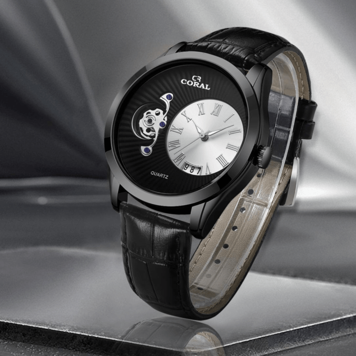 Coral Fashion Analog Watches, Leather Watches for Men