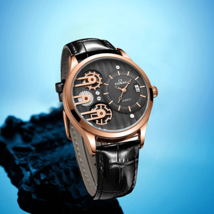 Coral Fashion Analog Watches, Leather Watches for Men