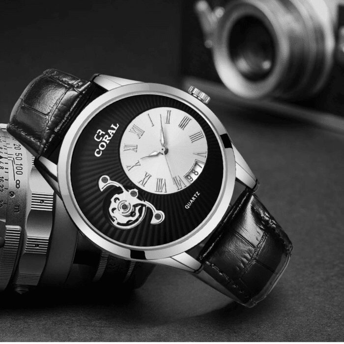 Coral Fashion Analog Watches, Leather Watches for Men
