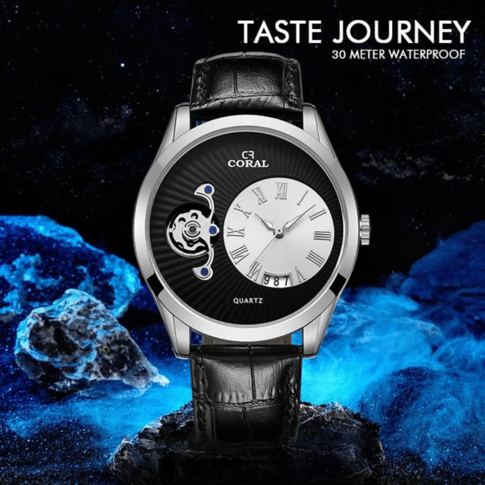 Coral Fashion Analog Watches, Leather Watches for Men