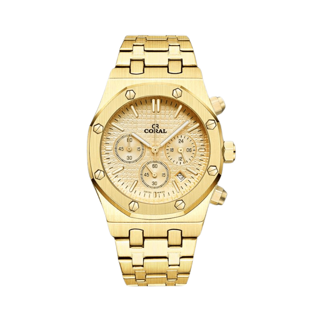 Gold color watches for mens hotsell