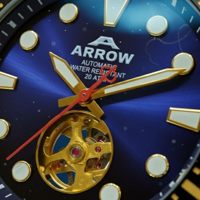 Arrow Automatic Premium Men's Watch, High-Quality Stainless Steel, 200M Water Resistant, Japan Movement