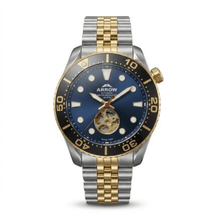 Arrow Automatic Premium Men's Watch, Luxury Men's Watch, High-Quality Stainless Steel, 200M Water Resistant, Japan Movement, Luxury Watch Dubai Men