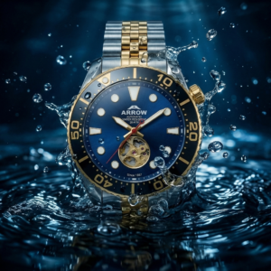 Arrow Automatic Premium Men's Watch, Luxury Men's Watch, High-Quality Stainless Steel, 200M Water Resistant, Japan Movement, Luxury Watch Dubai Men