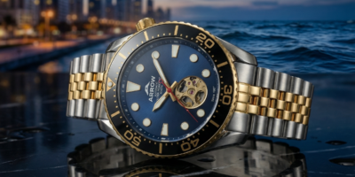 Arrow Automatic Premium Men's Watch, Luxury Men's Watch, High-Quality Stainless Steel, 200M Water Resistant, Japan Movement, Luxury Watch Dubai Men
