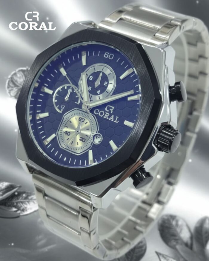 CORAL Men’s Watch – Quartz Movement | 3-Hands with Date | 30M Water-Resistant - Image 3
