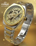 CORAL Automatic Premium Men’s Watch | Stainless Steel Case, Back & Bracelet | 30M Water-Resistant | 1-Year Warranty - Image 12