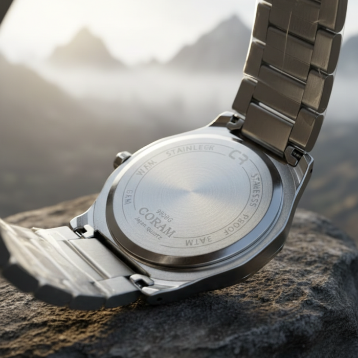 CORAL Premium Casual Men’s Watch – Stainless Steel Analog Watch with Japan Movement | 30M Water Resistant | 1-Year Warranty - Image 7