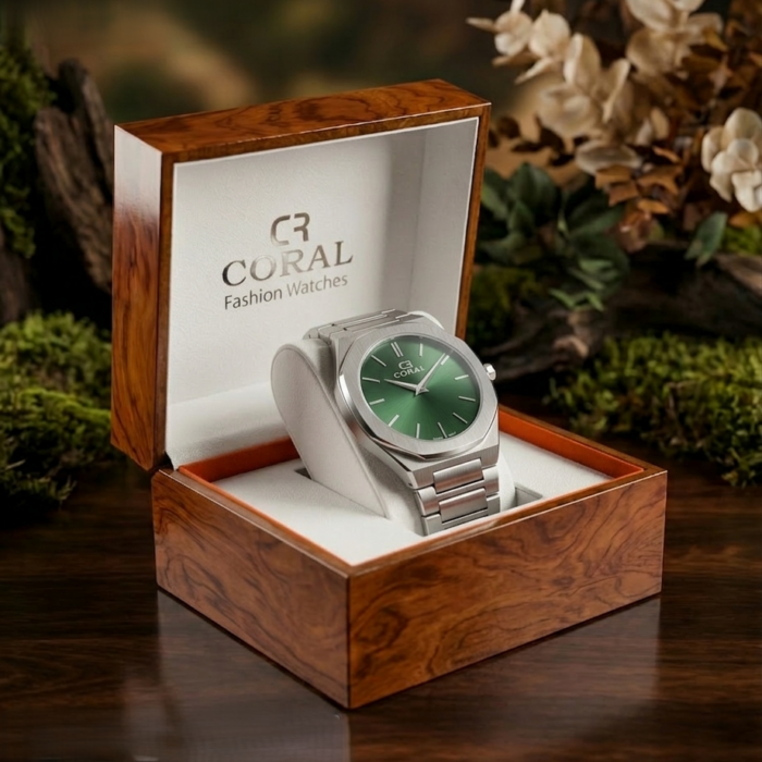 CORAL Premium Casual Men’s Watch – Stainless Steel Analog Watch with Japan Movement | 30M Water Resistant | 1-Year Warranty - Image 12