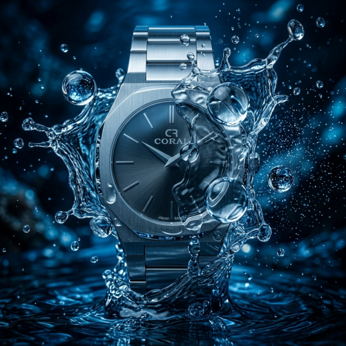 CORAL Premium Casual Men’s Watch – Stainless Steel Analog Watch with Japan Movement | 30M Water Resistant | 1-Year Warranty - Image 3