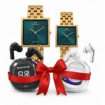 ARROW Premium Classic Couple Watch Set + 2 FREE GIFT UltraPods Pro Wireless Earbuds | Buy 2 Get 2 Free!